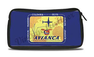 Avianca 1940's Vintage Bag Sticker Travel Pouch