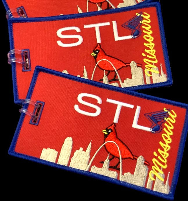 STL - Missouri - Embroidered Bag Tag