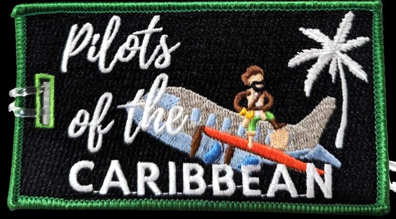 Pilots Of The Caribbean - Embroidered Bag Tag