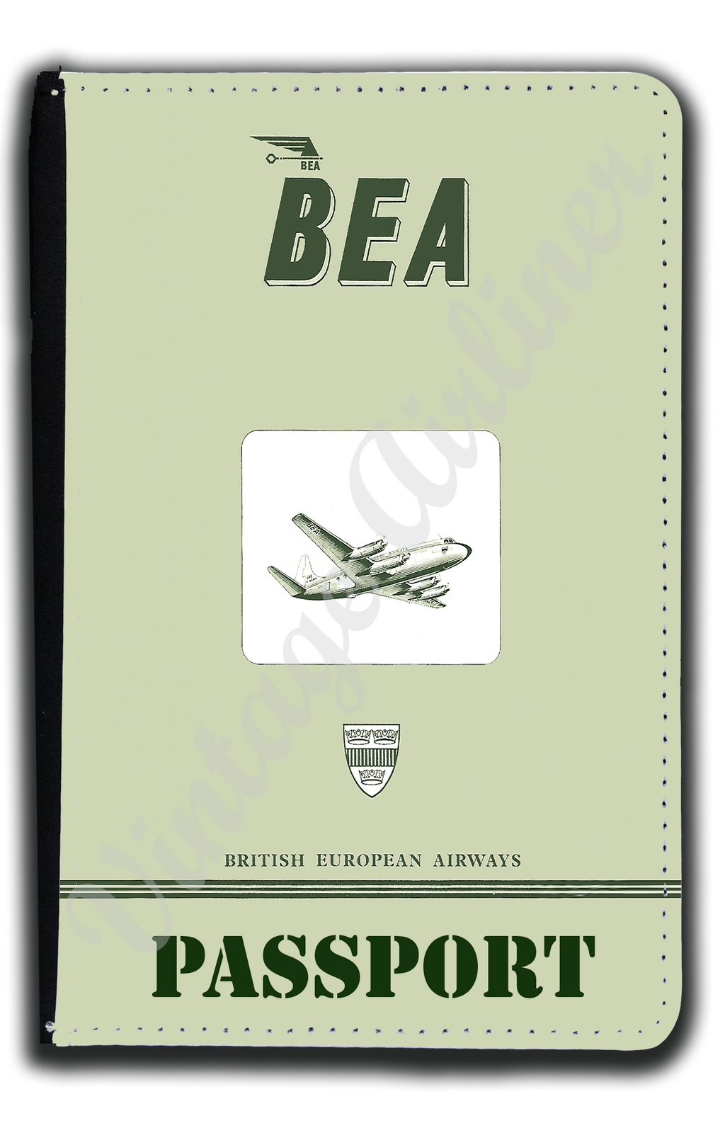 British European Airways Logo Passport Case