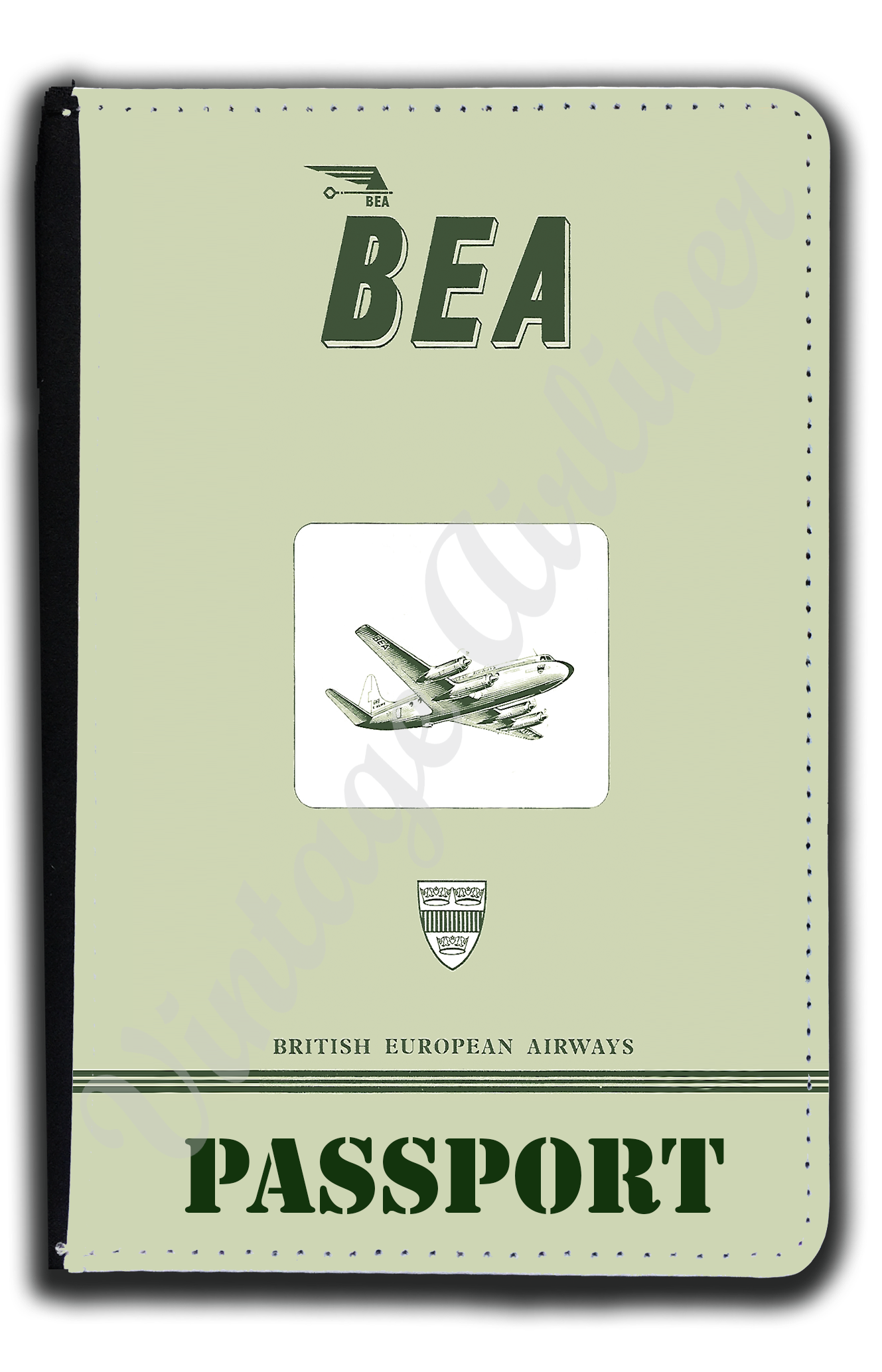 British European Airways Logo Passport Case