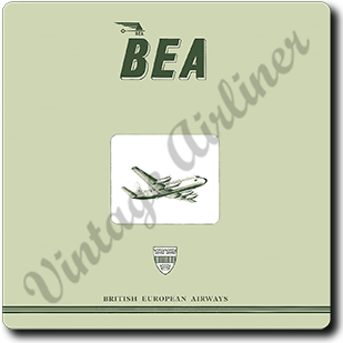 British European Airways Logo Square Sandstone Coaster