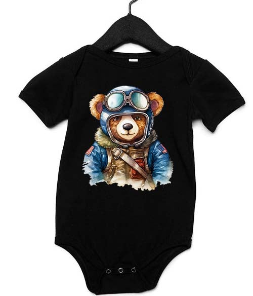 Pilot Bear Infant Onesie