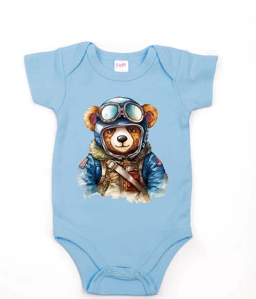 Pilot Bear Infant Onesie