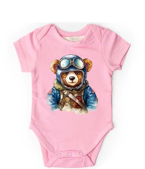 Pilot Bear Infant Onesie