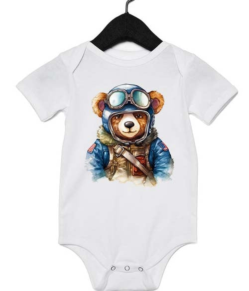 Pilot Bear Infant Onesie