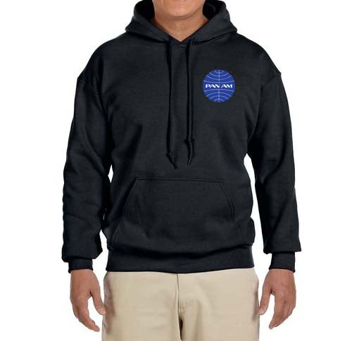 Pan Am Logo Hooded Sweatshirt Embroidered