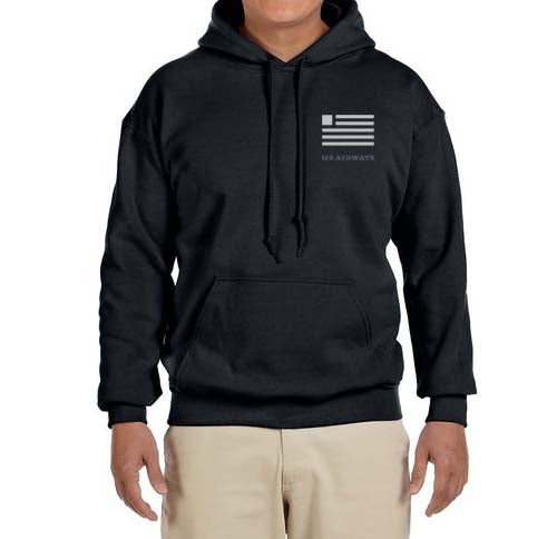 US Airways Logo Hooded Sweatshirt Embroidered