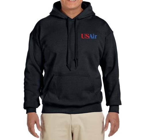 Air Blue Logo (19US89-1997) Hooded Sweatshirt Embroidered