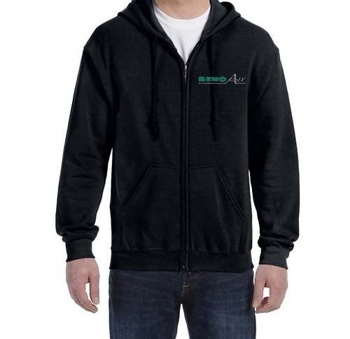 Reno Air Zipped Hooded Sweatshirt Embroidered
