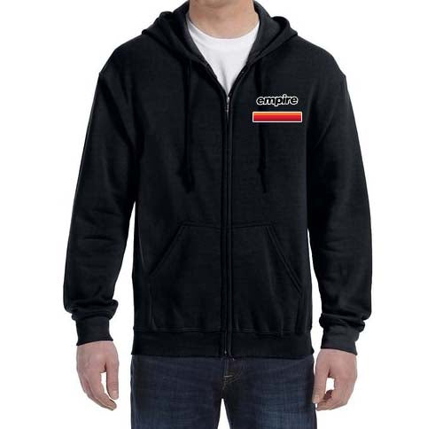 Empire Airlines Zipped Hooded Sweatshirt Embroidered