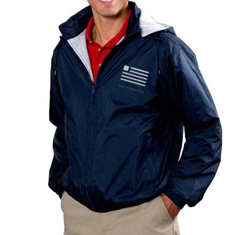 US Airways Logo Lined Zip Jacket