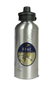 British Overseas Airways Corporation Bag Sticker Aluminum Water Bottle