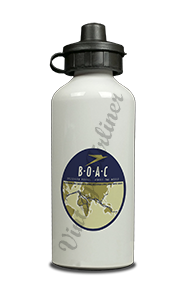 British Overseas Airways Corporation Bag Sticker Aluminum Water Bottle
