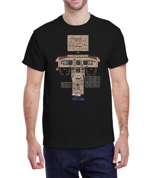 Boeing 747 Controlls T-Shirt