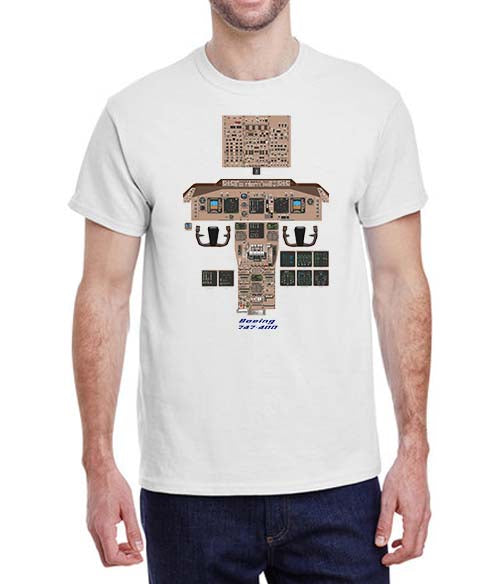 Boeing 747 Controlls T-Shirt