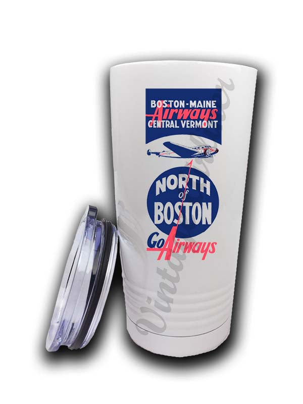 Boston Maine Airways Central Vermont Tumbler