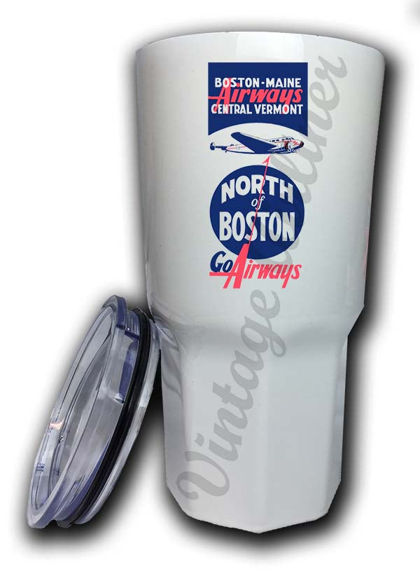 Boston Maine Airways Central Vermont Tumbler