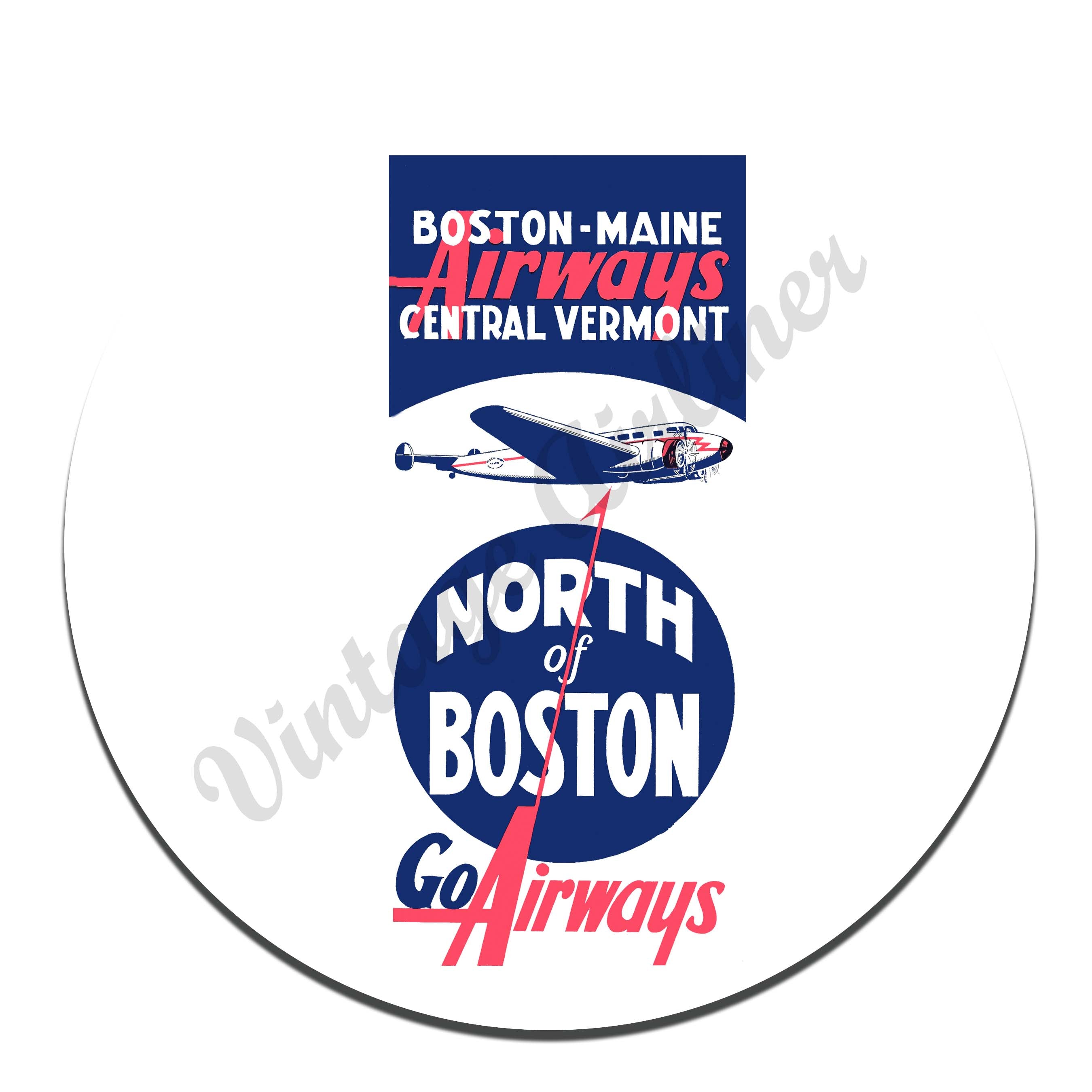 Boston Maine Airways Central Vermont Mousepad