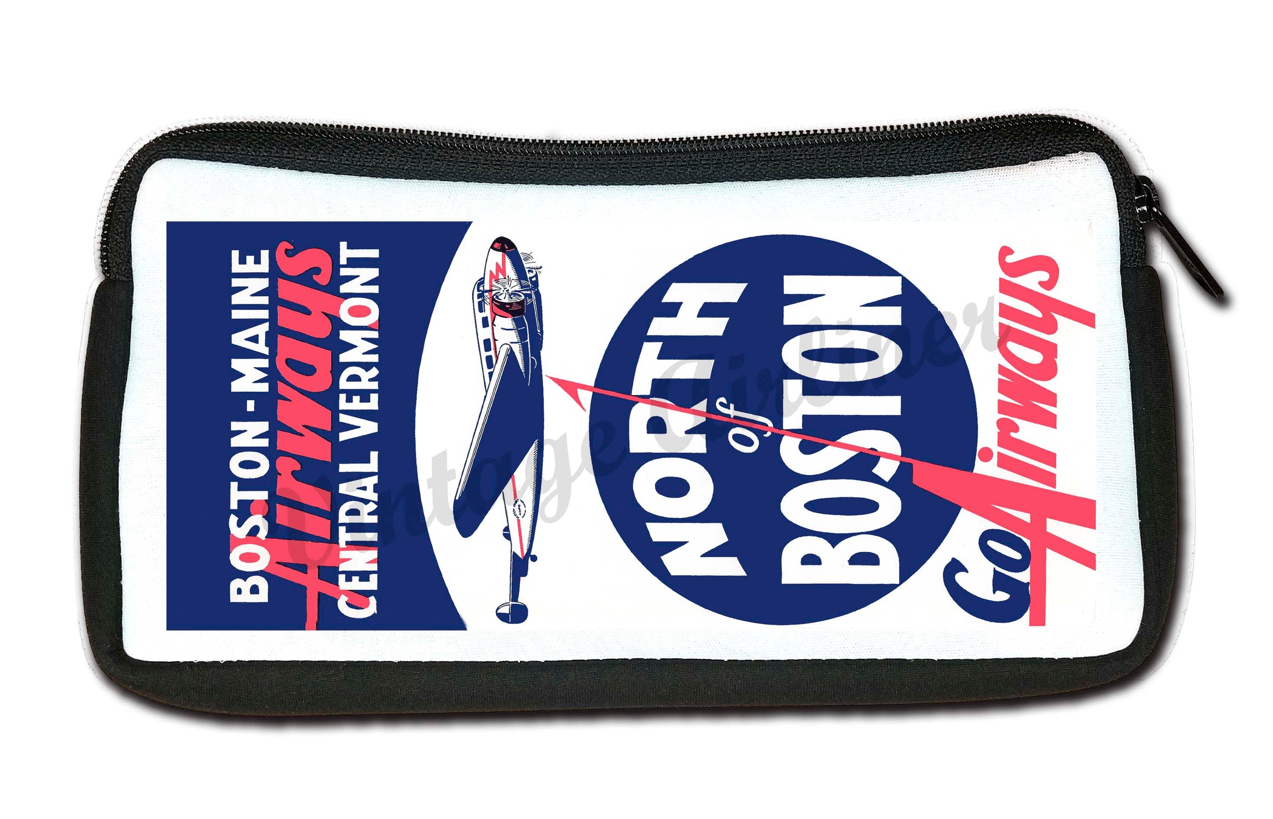 Boston Maine Airways Central Vermont Travel Pouch