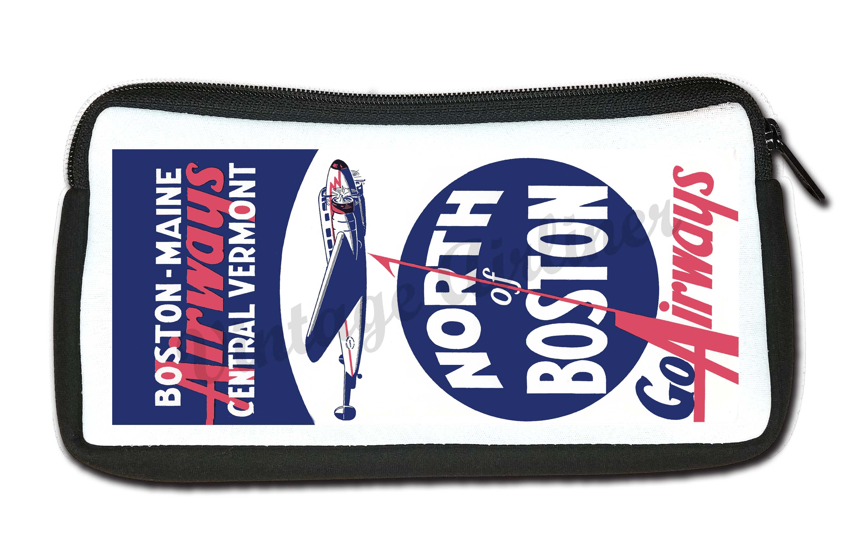 Boston Maine Airways Central Vermont Travel Pouch