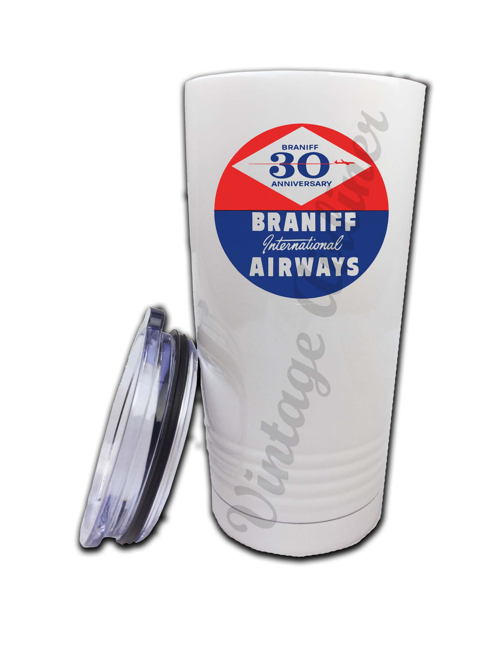 Braniff Airways 30th Anniversary Bag Tag Sticker Tumbler