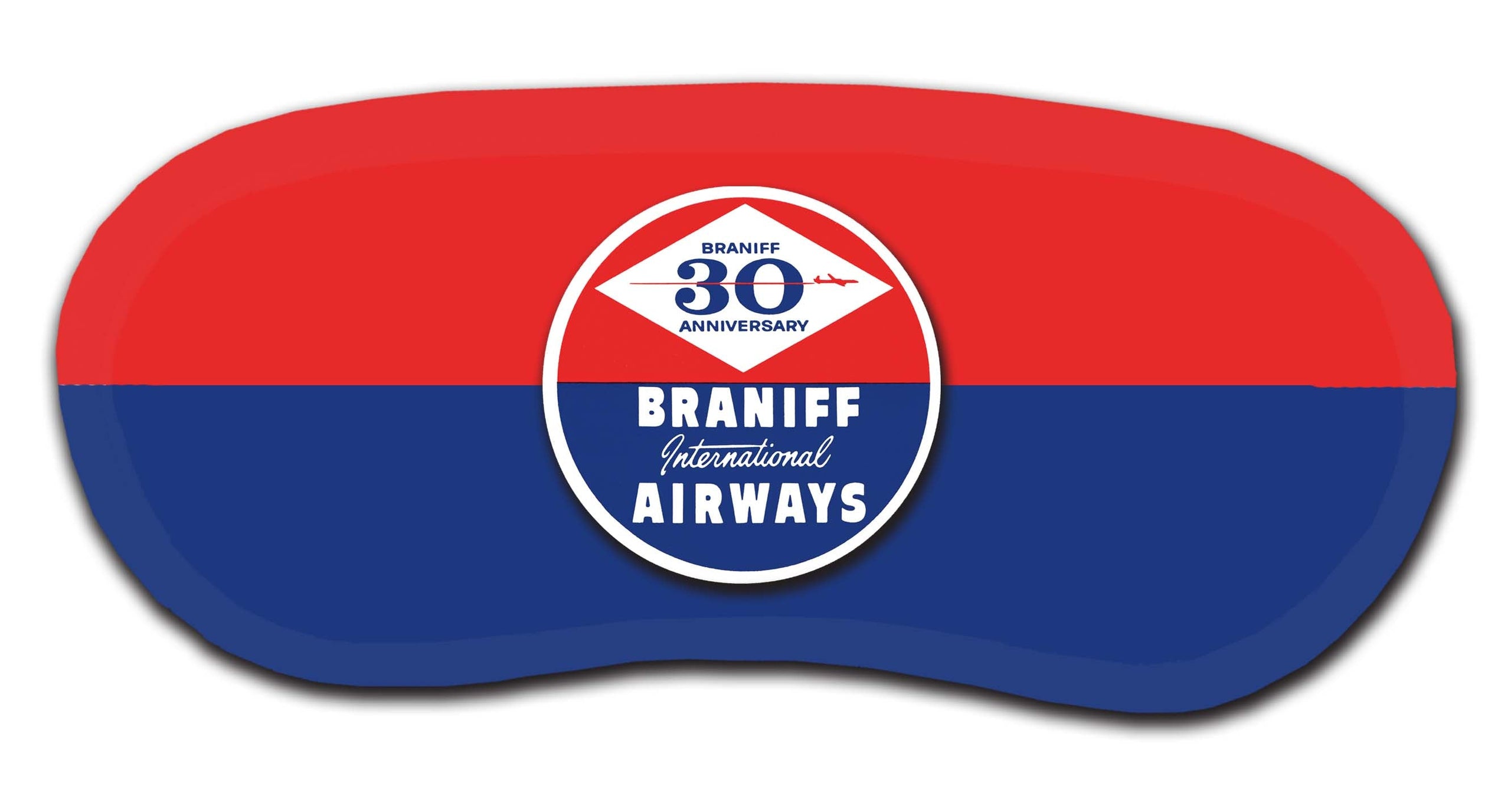 Braniff International Airways 1950's 30th Anniversary Bag Sticker Sleep Mask