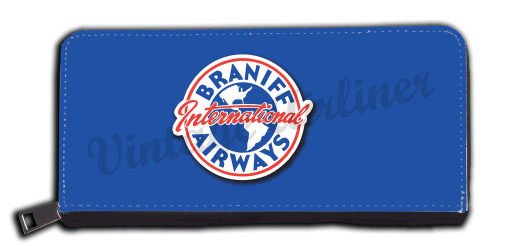 Braniff Airways 1950's Vintage Bag Tag Sticker Wallet