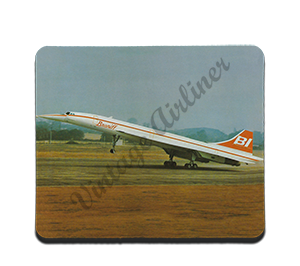 Braniff Jet Bag Sticker Rectangular Mousepad