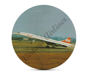 Braniff Jet Round Mousepad