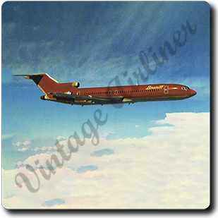 Braniff International Boeing 727-200 Square Sandstone Coaster