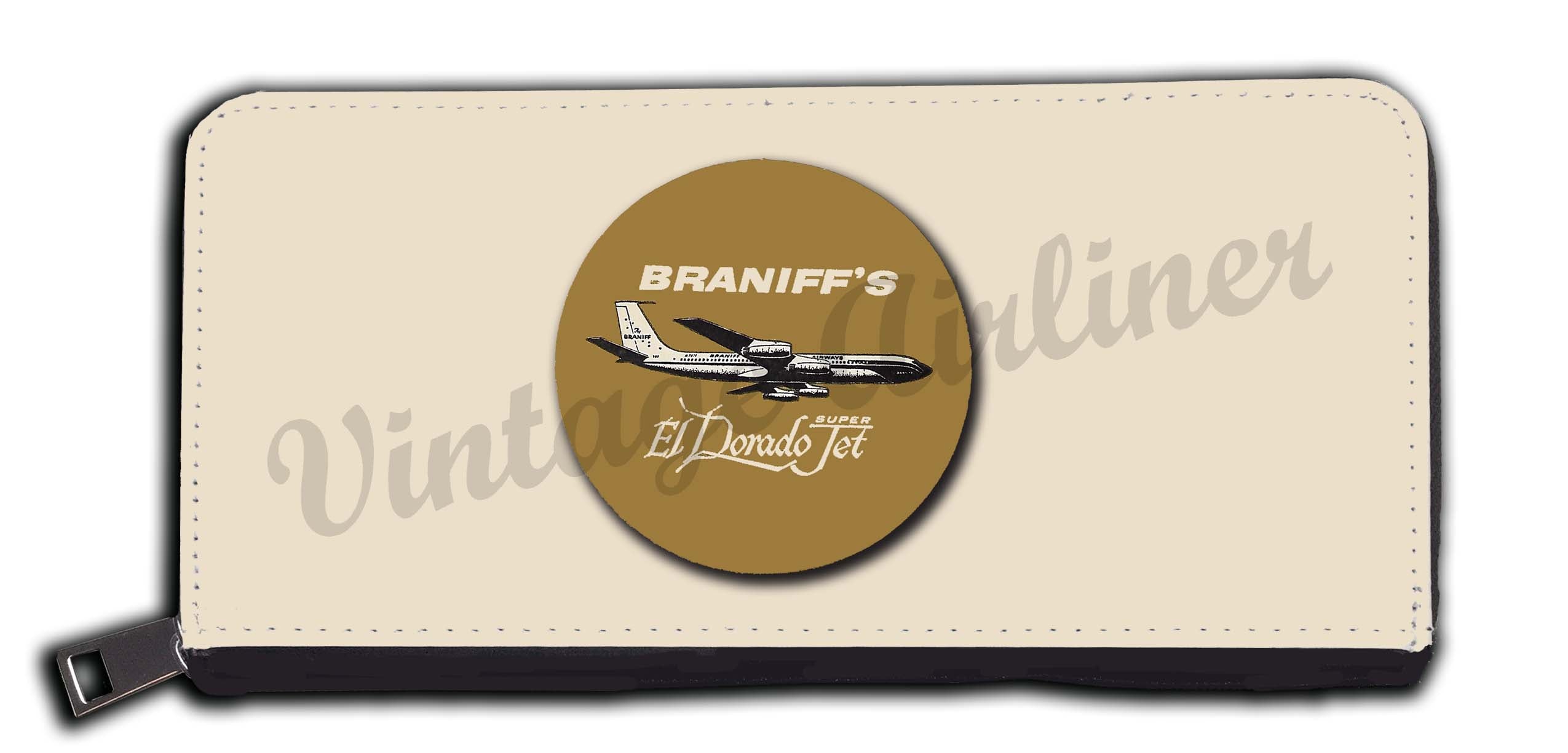 Braniff International Airways Golden El Dorado Jets Wallet