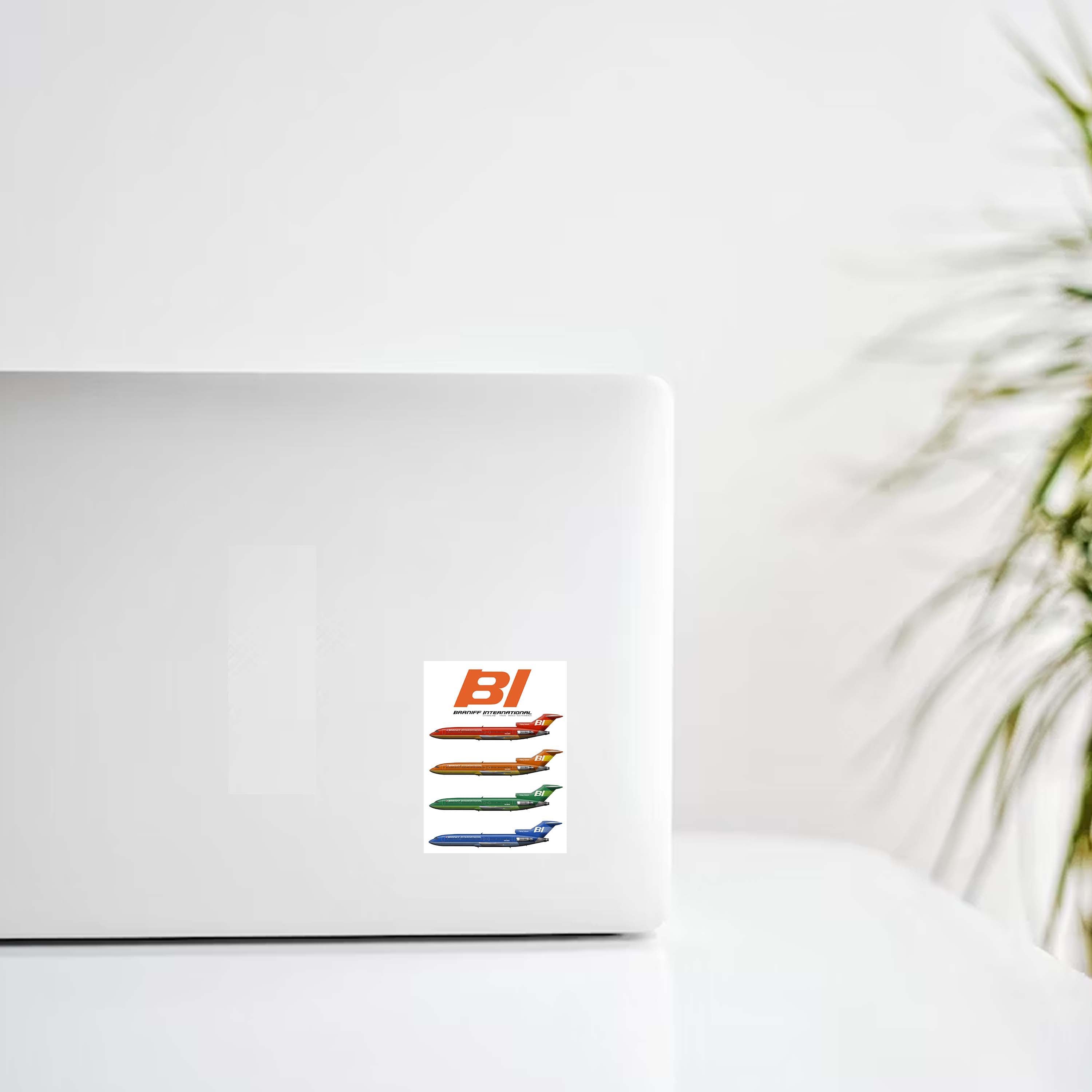 Braniff 4 Planes Decal Stickers