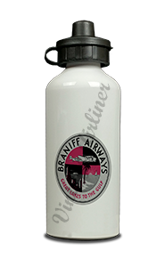 Braniff Airways 1930's Bag Sticker Aluminum Water Bottle