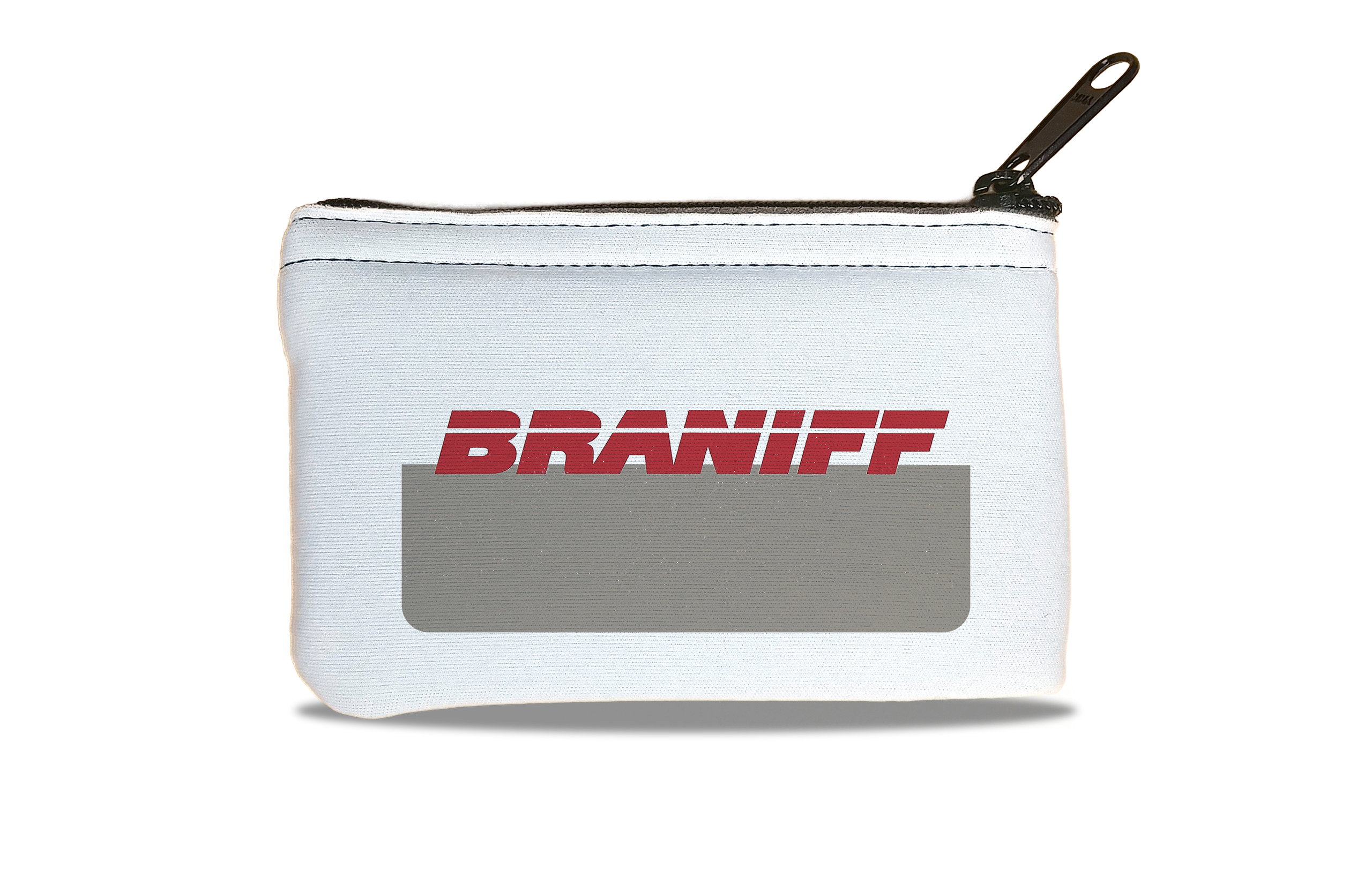 Braniff 1980's Logo Bag Sticker Rectangular Coin Purse