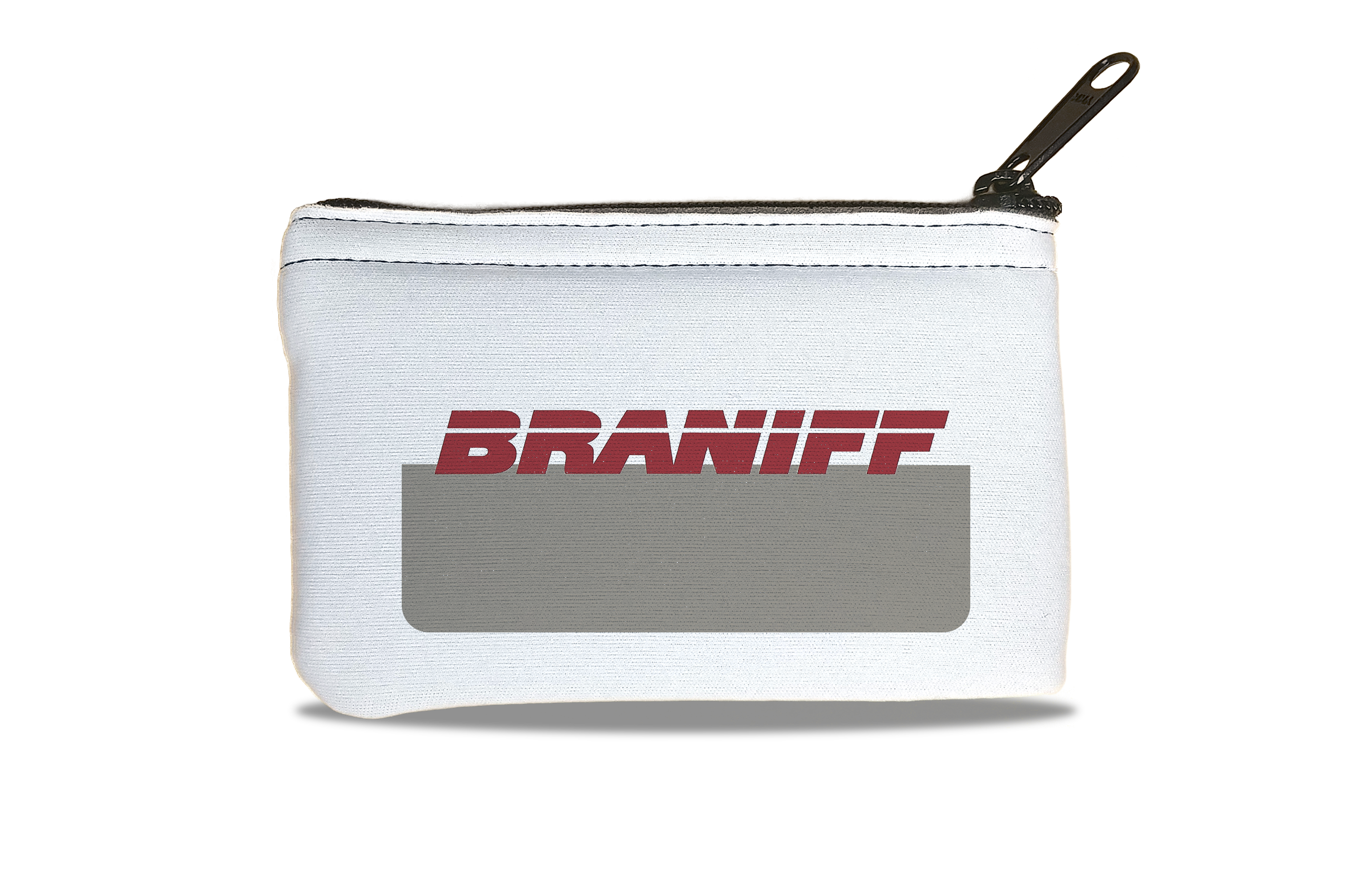 Braniff 1980's Logo Bag Sticker Rectangular Coin Purse
