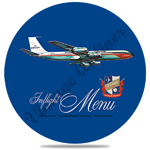 Braniff International El Dorado Super Jets Round Sandstone Coaster