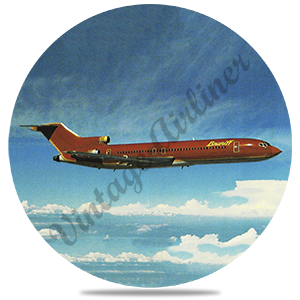 Braniff International Boeing 727-200 Round Sandstone Coaster
