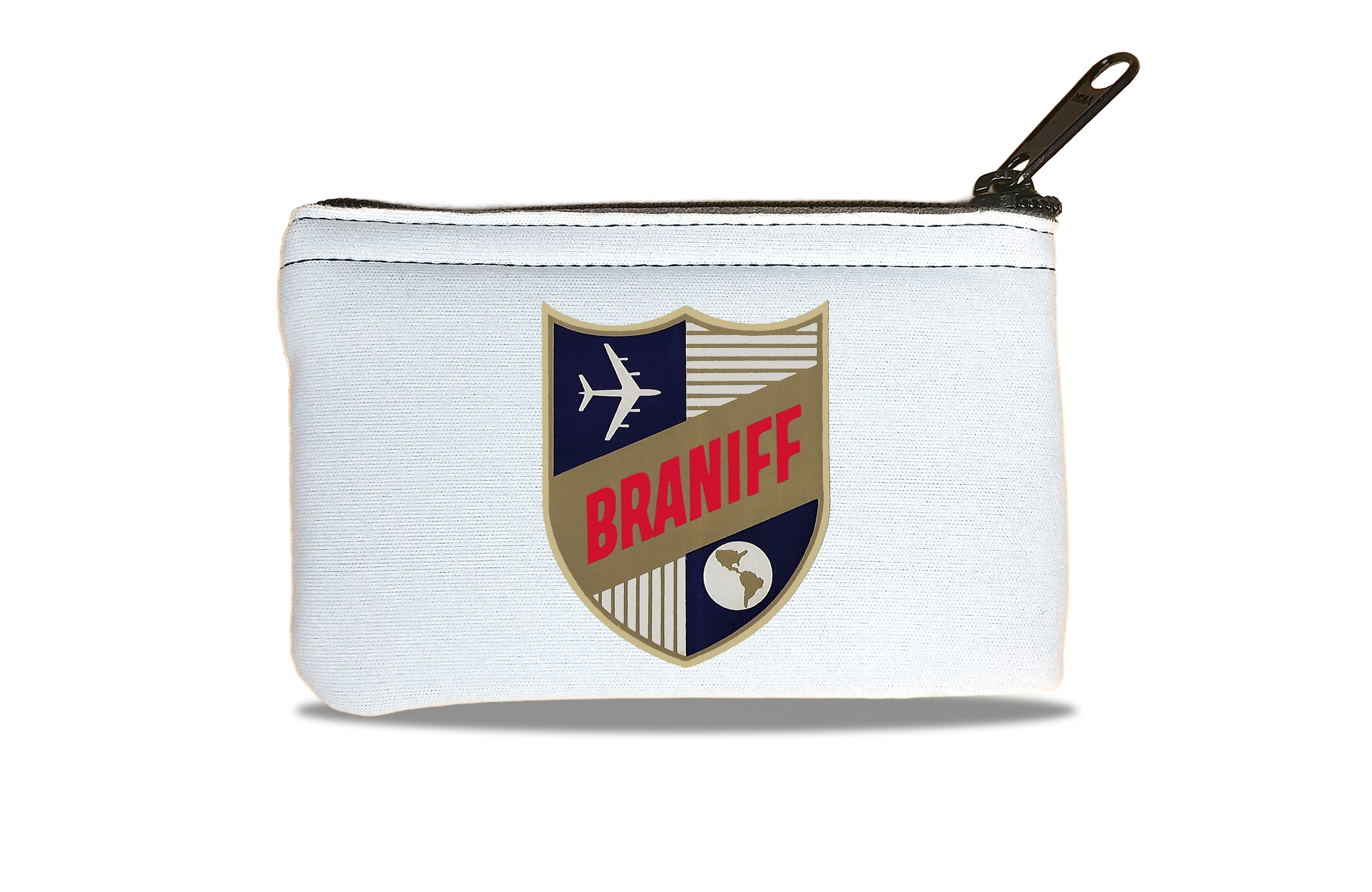 Braniff International 1950's Shield Bag Sticker Rectangular Coin Purse