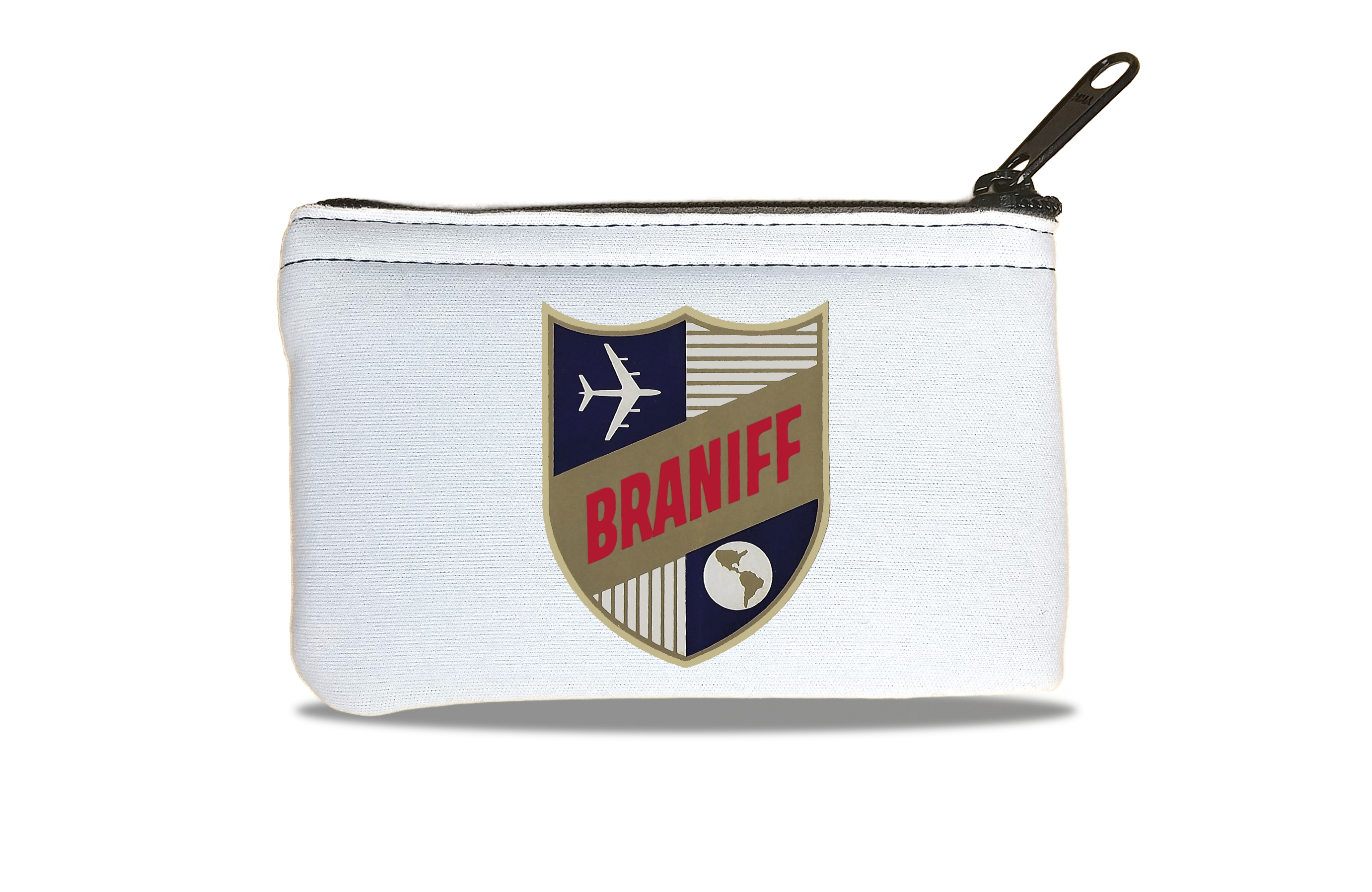 Braniff International 1950's Shield Bag Sticker Rectangular Coin Purse