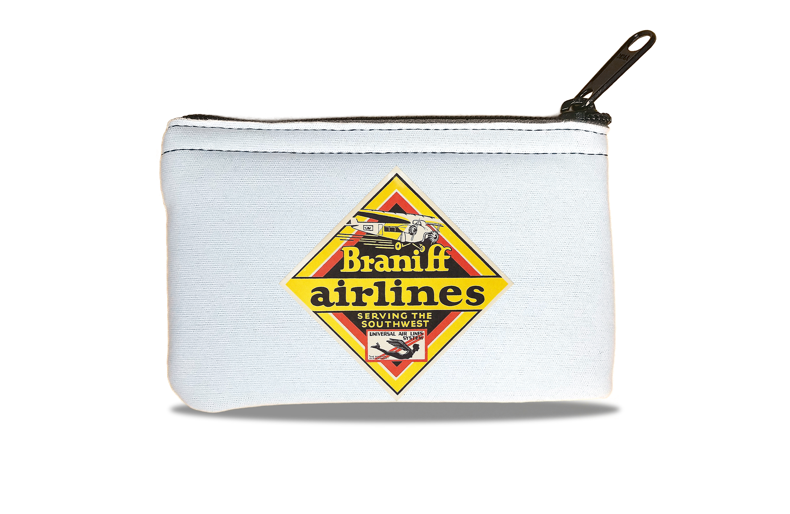 Braniff Airlines Original Bag Sticker Rectangular Coin Purse