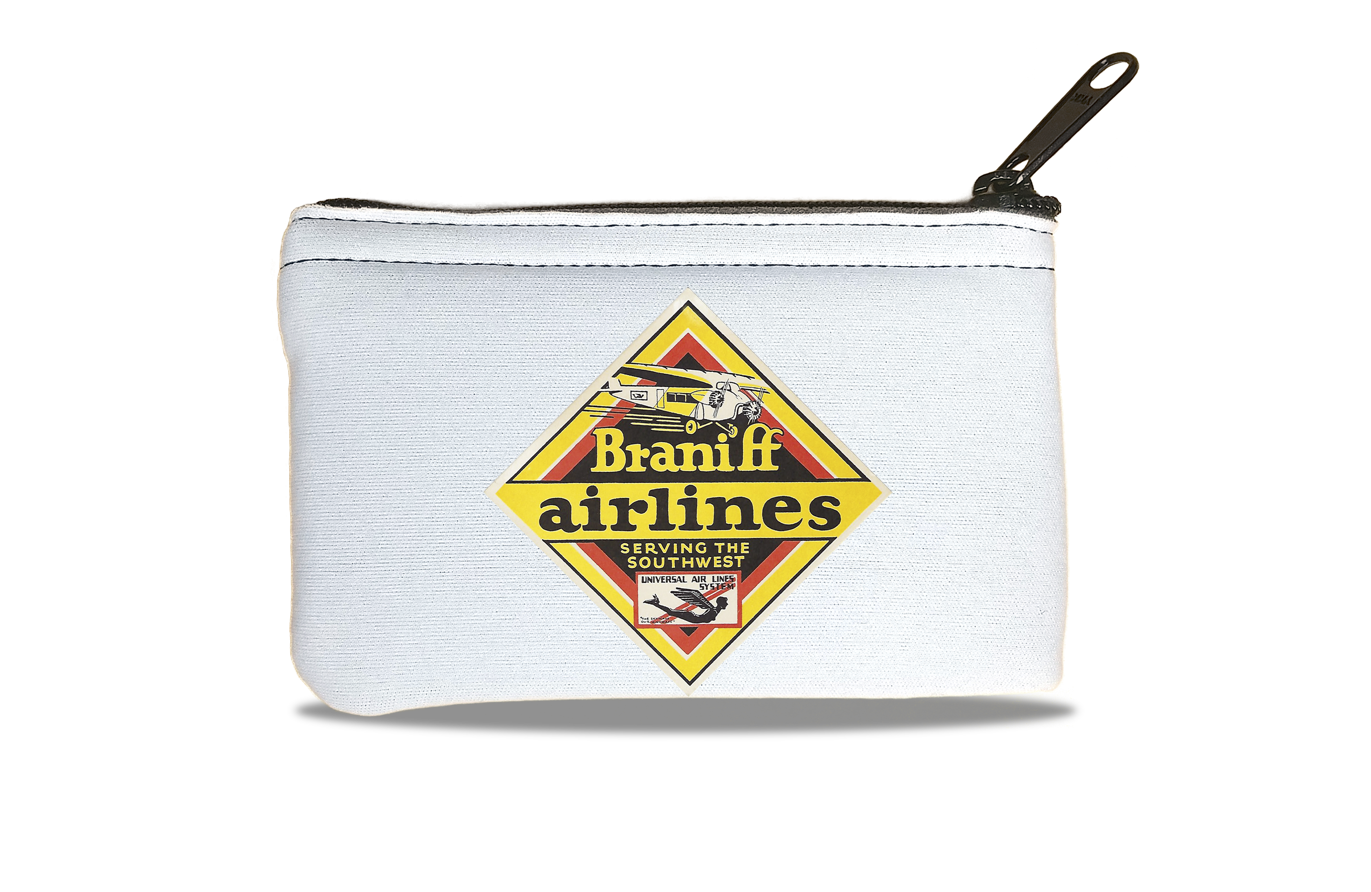 Braniff Airlines Original Bag Sticker Rectangular Coin Purse