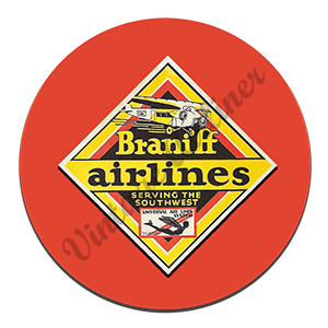 Braniff Airlines Original Round Mousepad