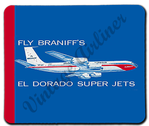 Braniff International El Dorado Super Jets Rectangular Mousepad