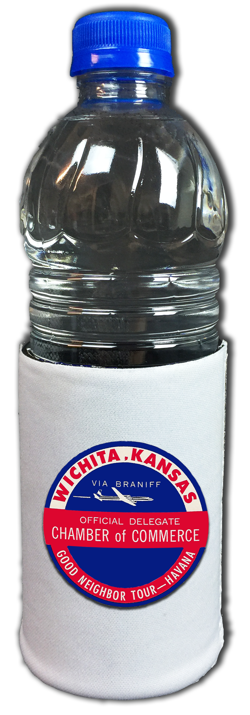 Braniff International Wichita Kansas Chamber Bag Sticker Beverage Wrap