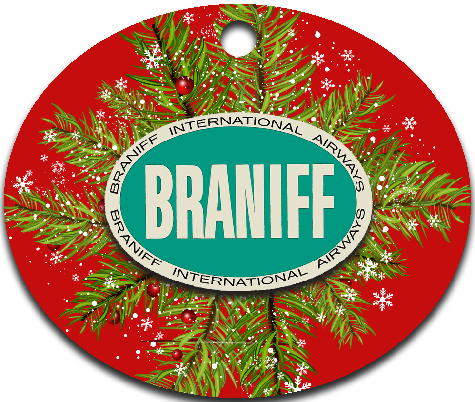 Braniff International Airways Logo Ornaments