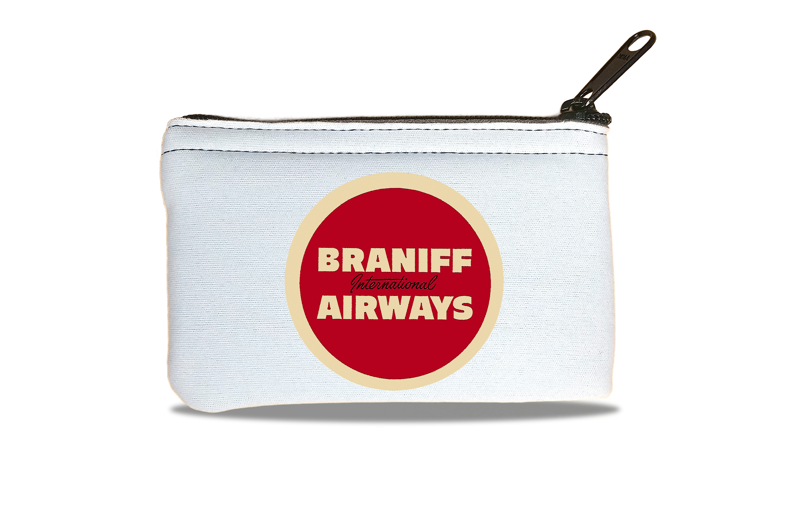 Braniff Airways Red Logo Bag Sticker Rectangular Coin Purse