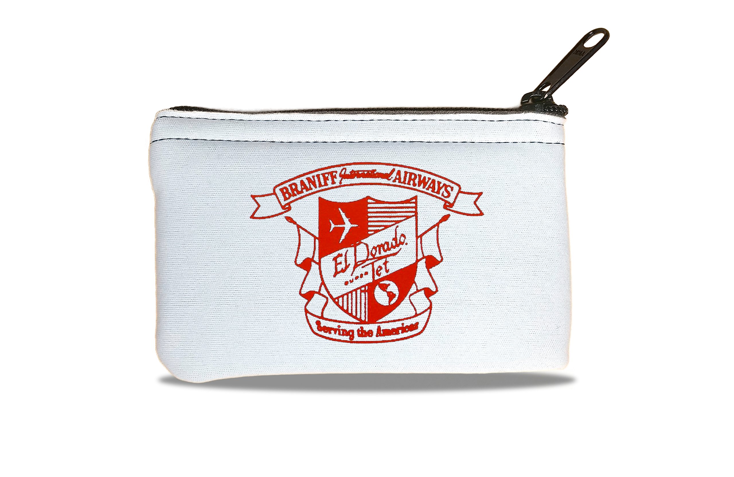 Braniff International Airways El Dorado Jet Shield Bag Sticker Rectangular Coin Purse