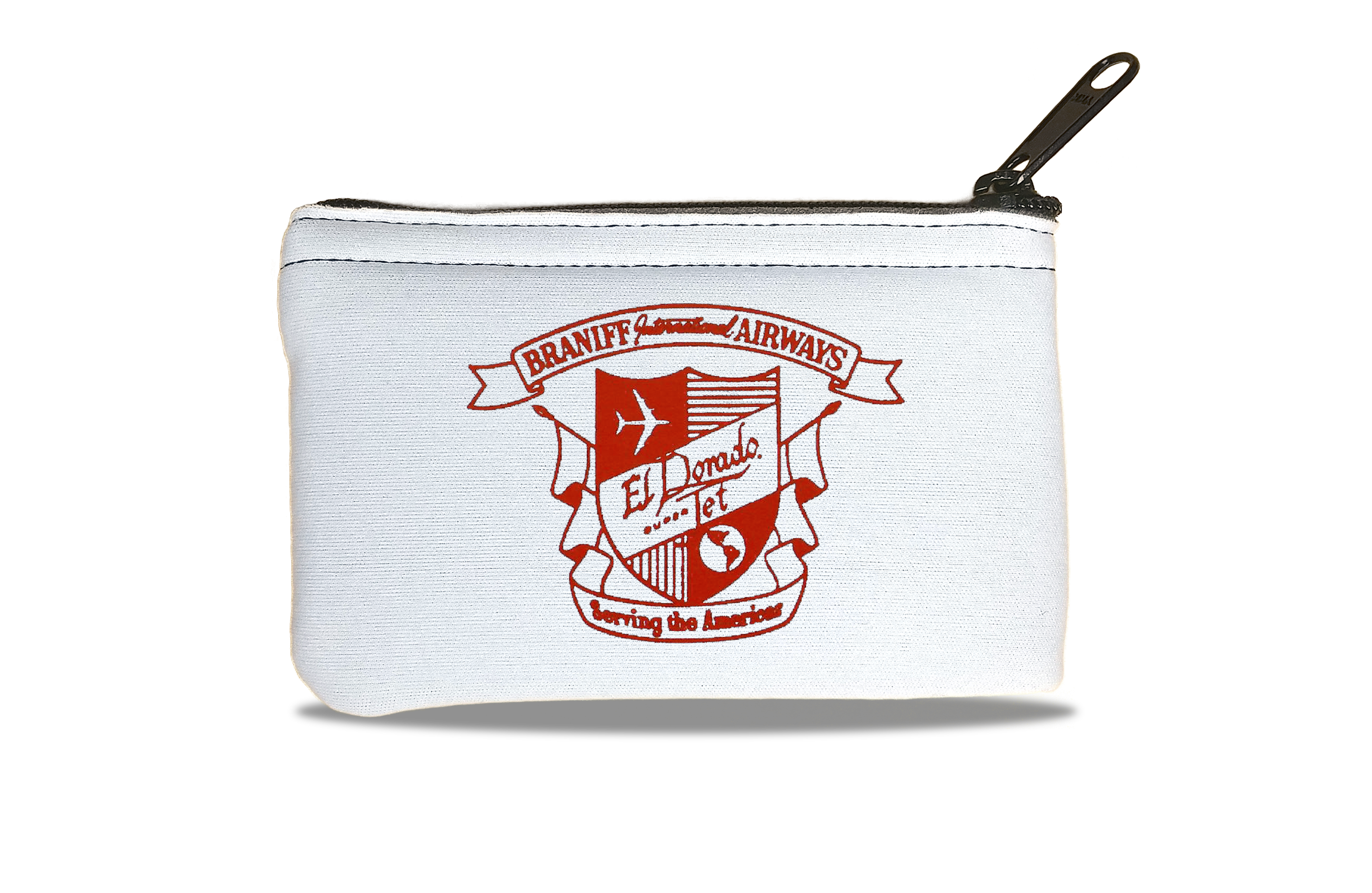 Braniff International Airways El Dorado Jet Shield Bag Sticker Rectangular Coin Purse
