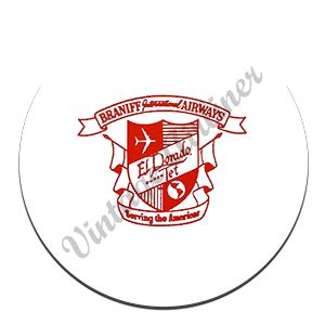 Braniff International Airways El Dorado Jet Shield Round Mousepad